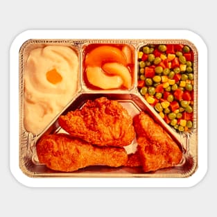 Retro TV Dinner Sticker